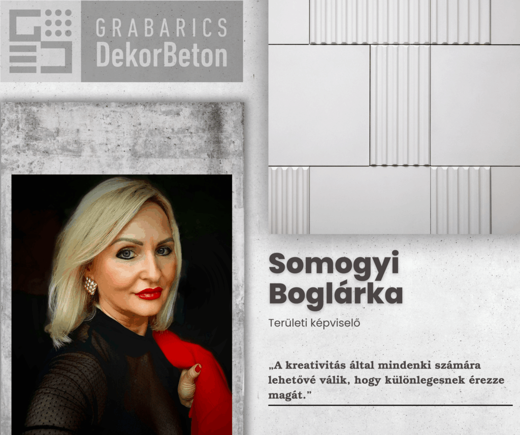 Somogyi Boglárka - Területi képviselő, Grabarics Dekorbeton